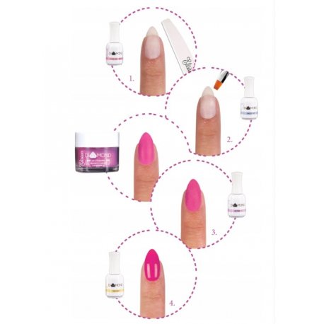 Elisium Diamond 2 in 1 Powder - DP106 Cold Pink - proszek do manicure tytanowego