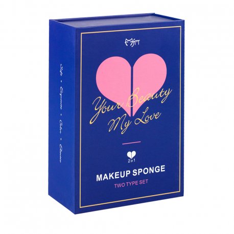 Your Beauty My Love Makeup Sponge Set - zestaw 2 gąbek do makijażu + stojak