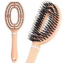 Body Rituals Detangling Hair Brush - Peach Bloom - szczotka do włosów z włosiem dzika