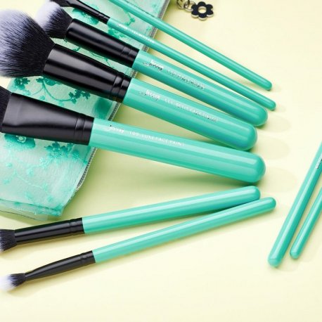 Jessup T321 Turquoise Zestaw 9 Pędzli do Makijażu Jessup T321 Turquoise Zestaw 9 Pędzli do Makijażu