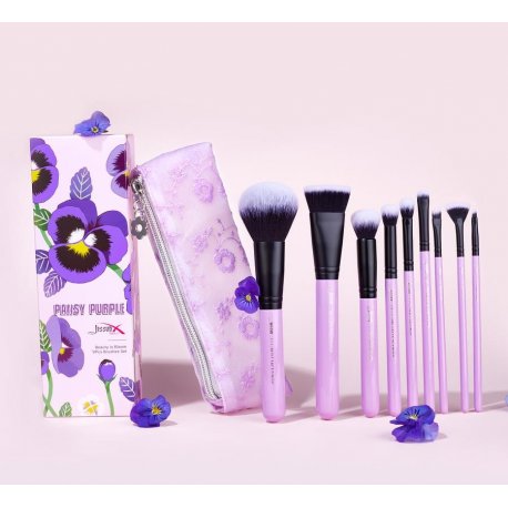 Jessup T320 Pansy Purple Zestaw 9 Pędzli do Makijażu Jessup T320 Pansy Purple Zestaw 9 Pędzli do Makijażu