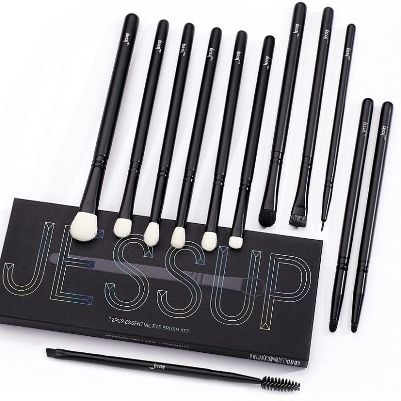 Jessup T322 Essential Eye Brush Set - um conjunto de 12 pincéis para maquiagem dos olhos