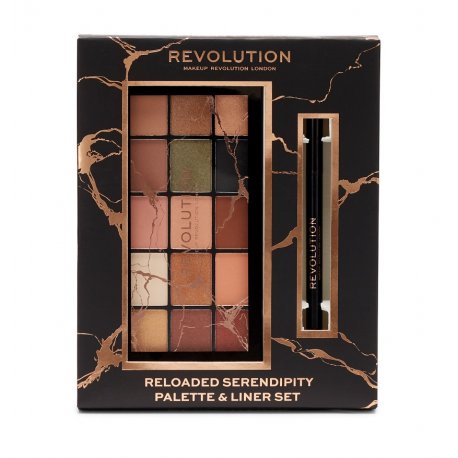 Makeup Revolution Reloaded Serendipity Palette & Liner Set - Zestaw świąteczny
