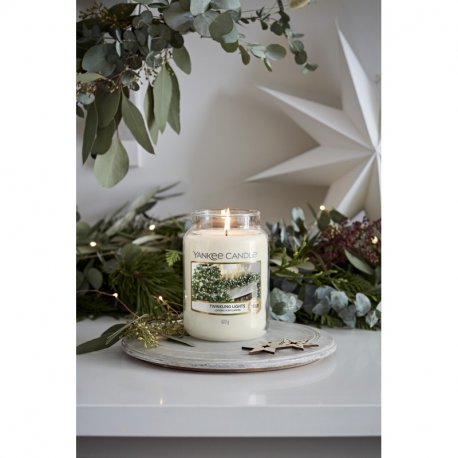 Yankee Candle Christmas Twinkling Lights słoik duży świeca zapachowa 623 g