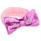 Kosmetyczna opaska do włosów OMG! z kokardą - różowa metalik