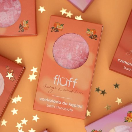 Fluff Czekolada do kąpieli - Cynamon & Pomarańcza 200 g Fluff Czekolada do kąpieli - Cynamon & Pomarańcza 200 g