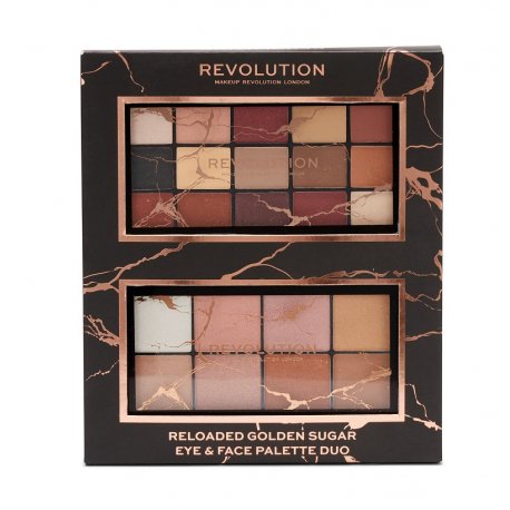 Makeup Revolution Reloaded Golden Sugar Eye & Face Palette Set - Zestaw świąteczny