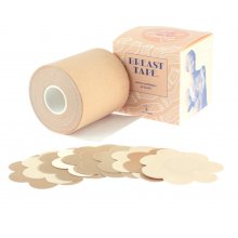 Body Rituals Breast Tape - Taśma unosząca biust + 10 osłonek - 7,5 cm x 5 m