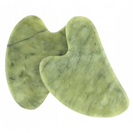 Gua sha stone - kamień gua sha do masażu z zielonego jadeitu