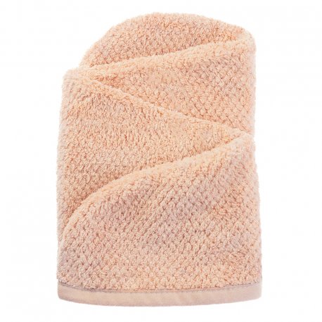 Turban do włosów z mikrofibry - miękki ręcznik - różowy
