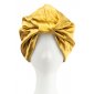 turban do włosów satynowy - złoty