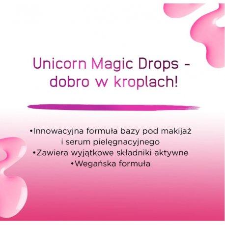 Eveline Unicorn Magic Drops 2w1 Baza pod makijaż i Serum Upiększające 30 ml