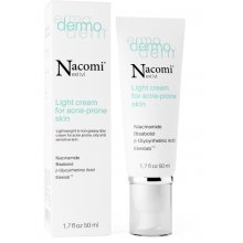Nacomi Dermo Light cream for acne-prone skin lekki krem do skóry trądzikowej 50 ml