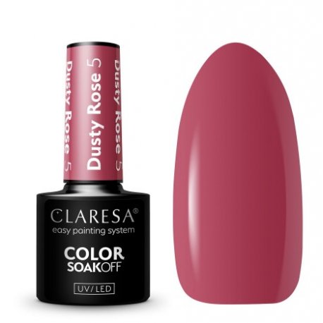 Claresa lakier hybrydowy UV/LED Dusty Rose 4- 5g