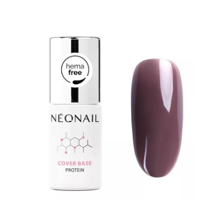 Neonail Cover Base Protein - Mauve Nude - budująca baza hybrydowa 7,2 ml