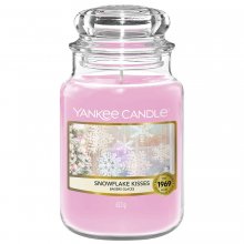 Yankee Candle Snowflake Kisses słoik duży świeca zapachowa 623 g