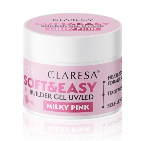 Claresa Soft  and Easy Builder Gel UV/LED - Milky Pink 12g