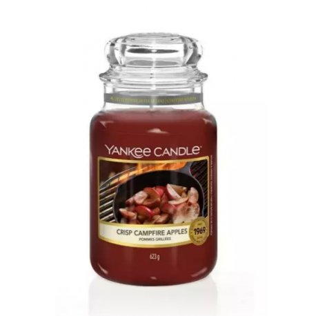 Yankee Candle Crisp Campfire Apple słoik duży świeca zapachowa 623 g