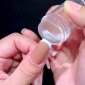 Przeźroczysty stempel silikonowy do paznokci + skrobak