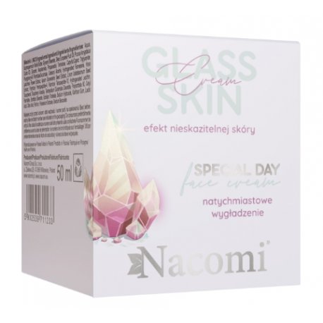 Nacomi Glass Skin Special Day Face Cream - Wygładzająco Nawilżający Krem do twarzy 50 ml