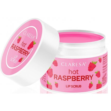 Claresa Hot Raspberry Lip Scrub - Owocowy Peeling do ust - Malina