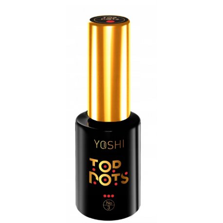 Yoshi Top Dots  - matowy top z czarnymi drobinami - No3 - 10ml