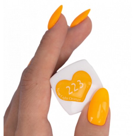 Elisium UV Gel Nail Polish - 222 Neon Orange - lakier hybrydowy 9 g