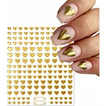 Złote naklejki na paznokcie - Pęknięcia