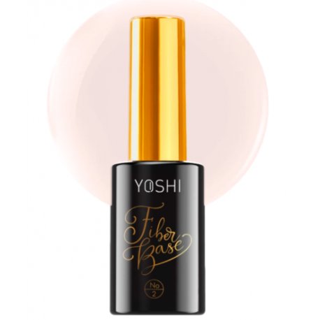Yoshi Fiber Base - Baza Hybrydowa z włóknem szklanym do łamliwych i cienkich paznokci - 10ml