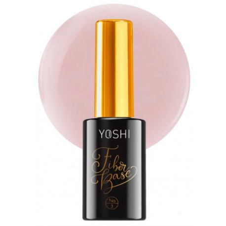 Yoshi Fiber Base - Baza Hybrydowa z włóknem szklanym do łamliwych i cienkich paznokci No2- 10ml
