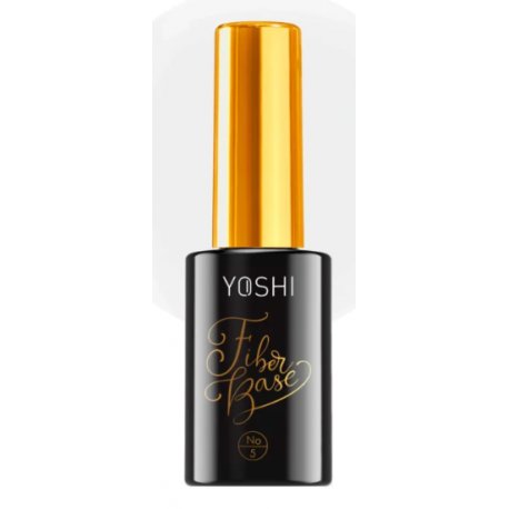 Yoshi Fiber Base - Baza Hybrydowa z włóknem szklanym do łamliwych i cienkich paznokci No4- 10ml