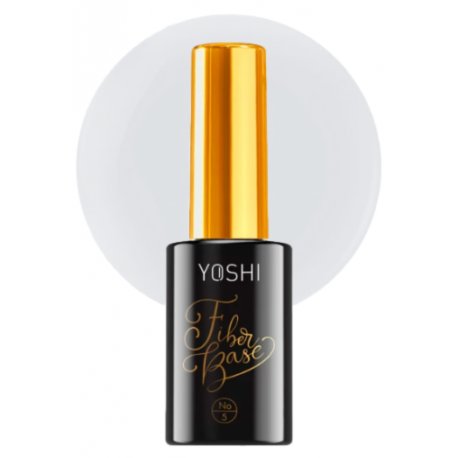 Yoshi Fiber Base - Baza Hybrydowa z włóknem szklanym do łamliwych i cienkich paznokci No4- 10ml