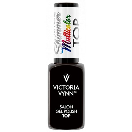 Victoria Vynn Top Matt Pepper No Wipe- Matowy top hybrydowy z czarnymi kropkami bez przemywania 8ml
