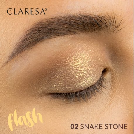 Claresa Flash Eyeshadow - Iskrzący cień do powiek - 02 Snake Stone 3g