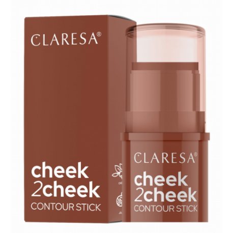 Claresa Cheek 2 Cheek Countur stick kremowy bronzer w sztyfcie - 01 Neutral Sand 6g