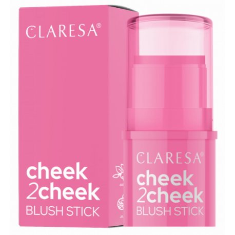 Claresa Cheek 2 Cheek Blushr stick kremowy Róż w sztyfcie - 01 Candy Pink 6g