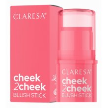 Claresa Cheek 2 Cheek Blushr stick kremowy Róż w sztyfcie - 02 Neon Coral 6g