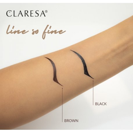 Claresa LINE SO FINE - Brązowy Eyeliner w pisaku