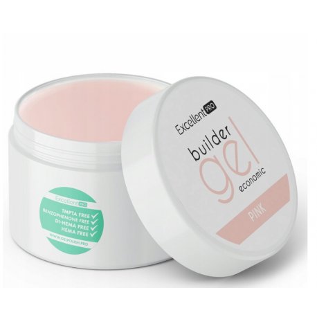 Excellent Pro Builder Gel Economic - Budujący żel do paznokci Pink 50 g