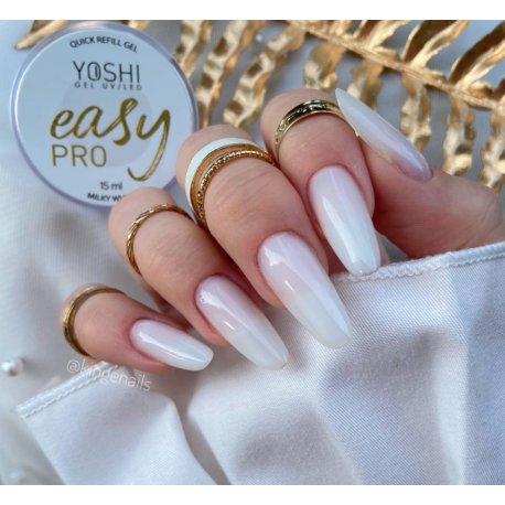 Yoshi Easy PRO Gel UV/LED - Żel Budujący - Milky White - 15ml