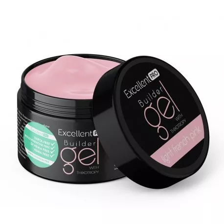 Excellent Pro Builder Gel with Thixothropy - Budujący żel z tiksotropią Light French Pink 15 g