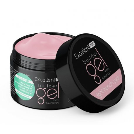 Excellent Pro Builder Gel with Thixothropy - Budujący żel z tiksotropią Light French Pink 50 g