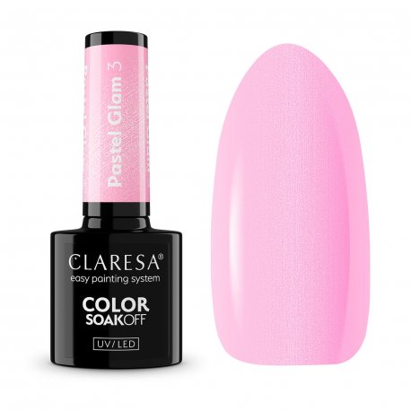 Claresa lakier hybrydowy UV/LED Pastel Glam 3 5 ml