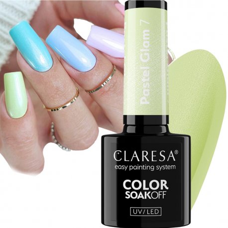 Claresa lakier hybrydowy UV/LED Pastel Glam 7 5 ml