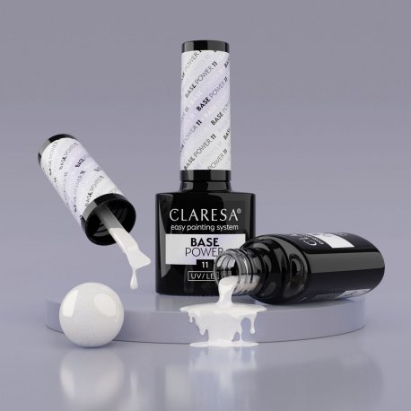 Claresa Power Base - bezkwasowa baza samopoziomująca 11 efekt lipgloss nails