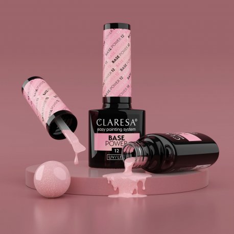 Claresa Power Base 12 - bezkwasowa baza samopoziomująca z efektem lipgloss 5 g