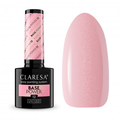 Claresa Power Base 12 - bezkwasowa baza samopoziomująca z efektem lipgloss 5 g