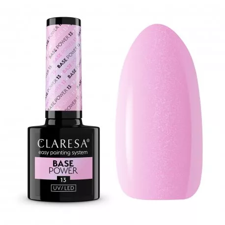 Claresa Power Base 13- bezkwasowa baza samopoziomująca efekt lipgloss nails