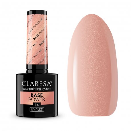 Claresa Power Base 14 - bezkwasowa baza samopoziomująca z efektem lipgloss 5 g