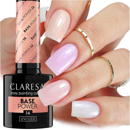 Claresa Power Base 14 - bezkwasowa baza samopoziomująca efekt lipgloss nails